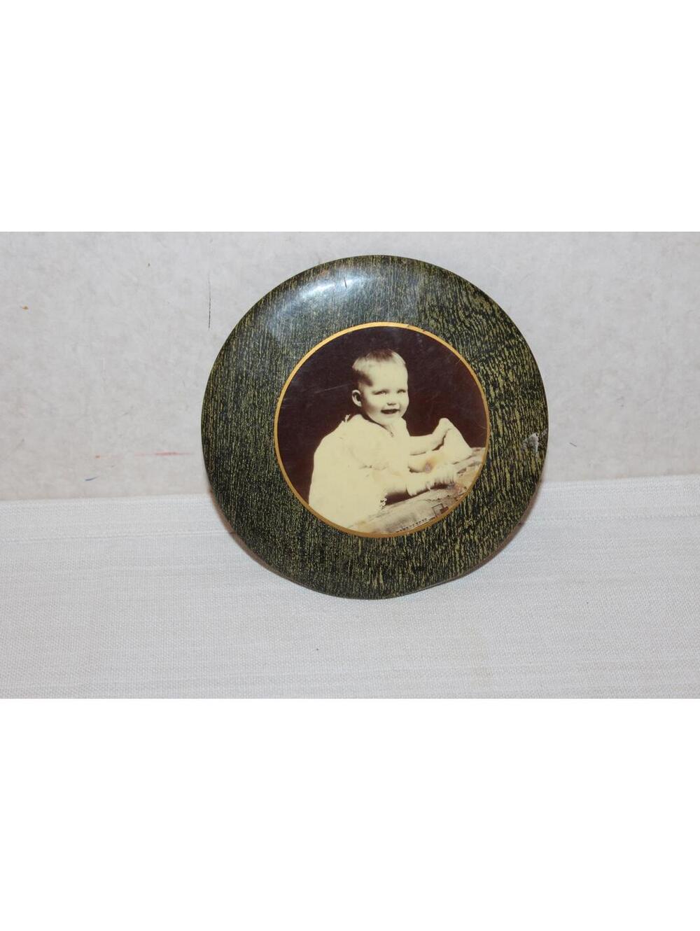 Vintage Celluloid Tinted Photo Antique Photo Baby
